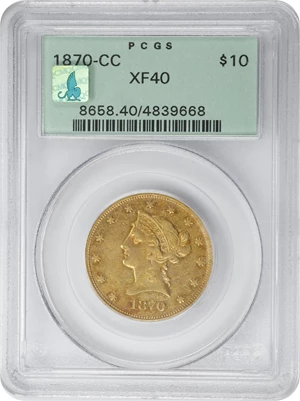 image for: 1870-CC Liberty Head Eagle. EF-40 (PCGS). CMQ. OGH.
