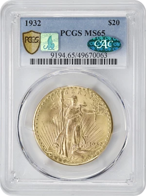 image for: 1932 Saint-Gaudens Double Eagle. MS-65 (PCGS). CAC. CMQ.