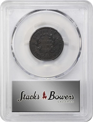 image for: 1802/0 Draped Bust Half Cent. C-2. Rarity-3. Second Reverse (a.k.a. Reverse of 1802). VF-20 (PCGS).
