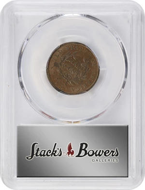 image for: 1806 Draped Bust Half Cent. C-4. Rarity-1. Large 6, Stems to Wreath. AU-58 (PCGS). CAC.