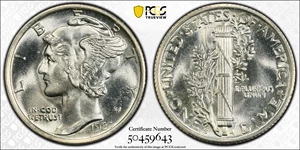 image for: 1920-S Mercury Dime. MS-65+ (PCGS). CAC.