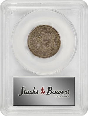 image for: 1867 Liberty Seated Quarter. Briggs 1-A. EF-45 (PCGS).