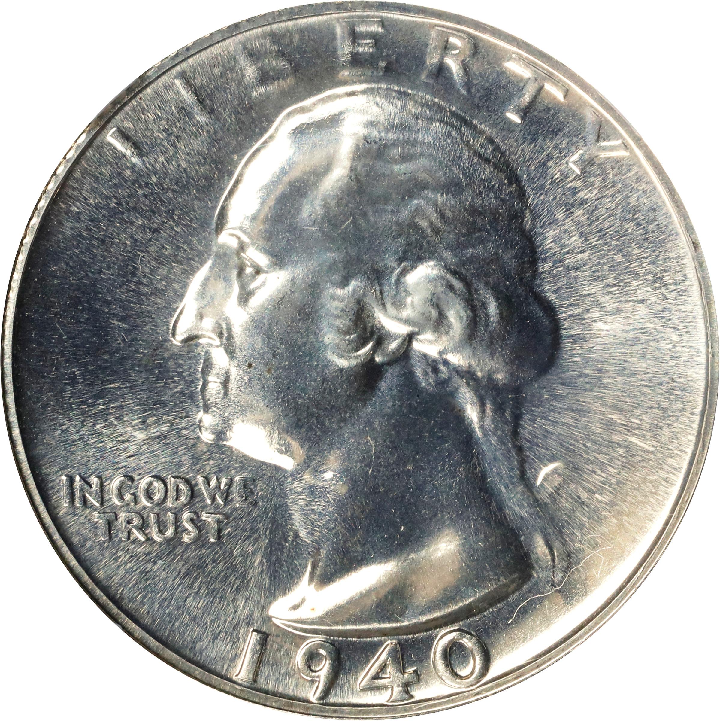 1940 Washington Quarter. Proof-68 (NGC).
