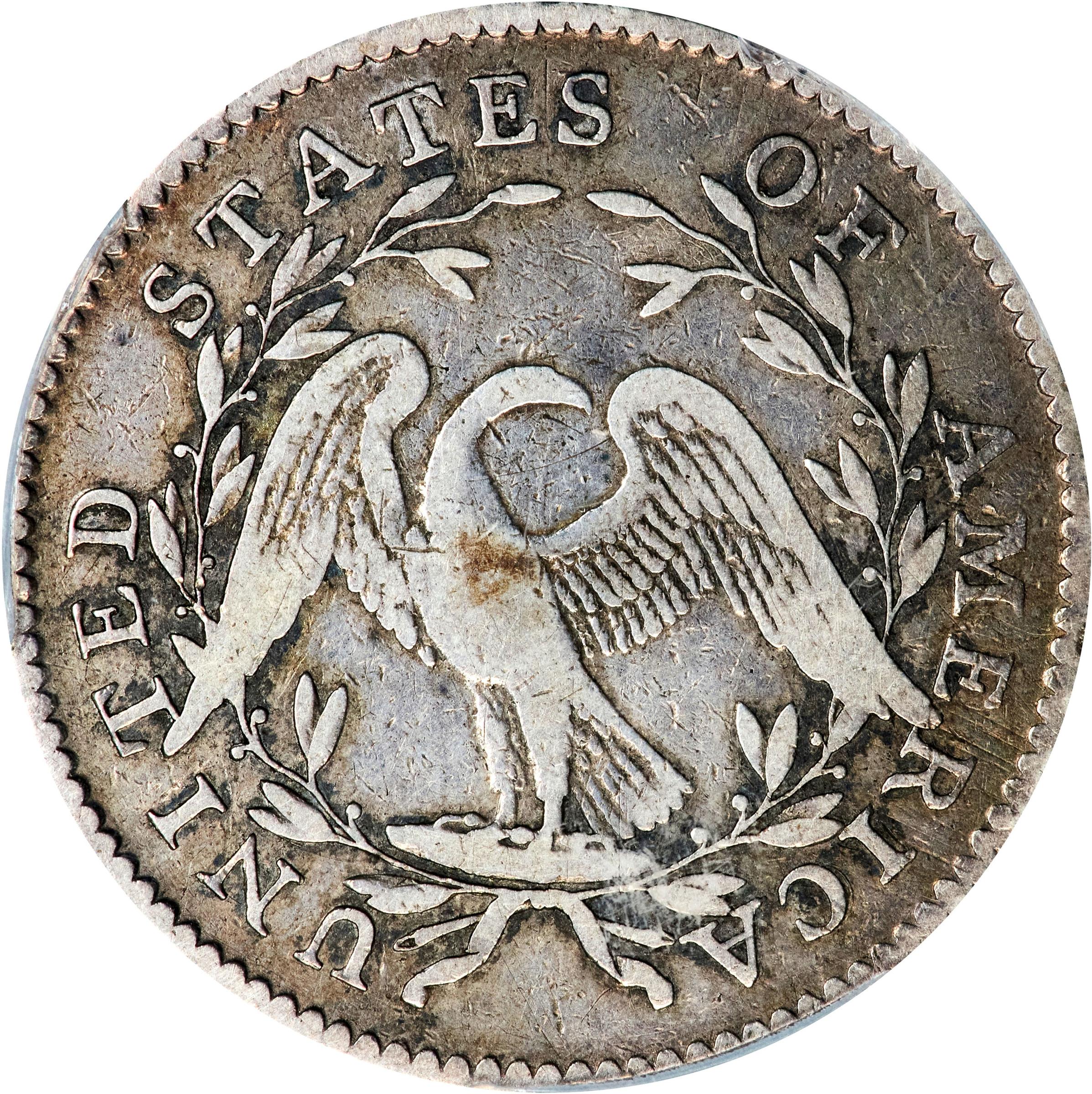 image for: 1795 Flowing Hair Half Dollar. O-117, T-3. Rarity-3. Two Leaves. VF-20 (PCGS).