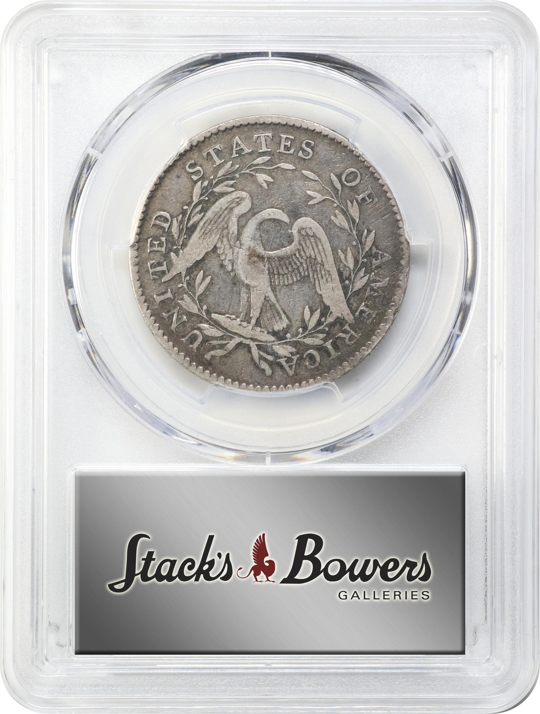 image for: 1795 Flowing Hair Half Dollar. O-117, T-3. Rarity-3. Two Leaves. VF-20 (PCGS).