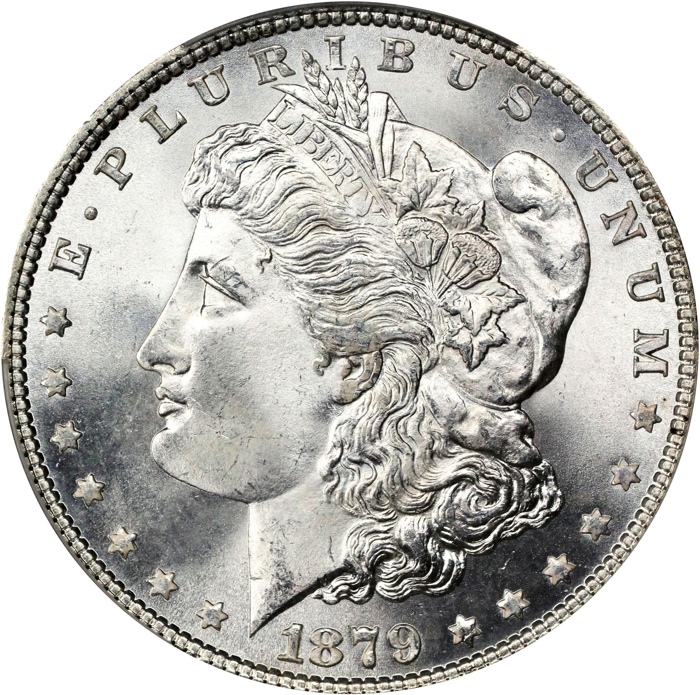 image for: 1879 Morgan Silver Dollar. MS-66+ (CACG).