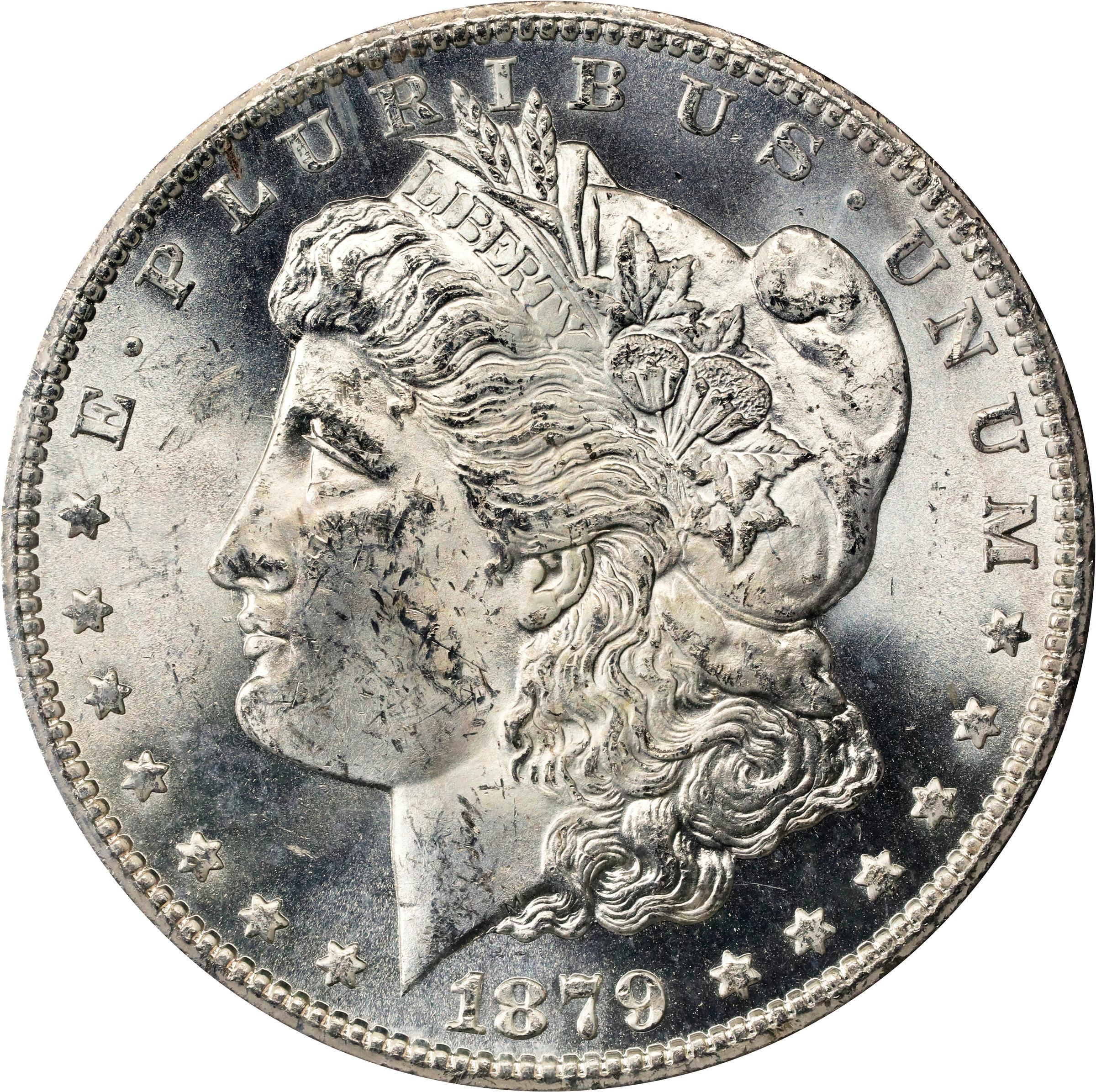 1879-CC GSA Morgan Silver Dollar. Clear CC. MS-62 (NGC).