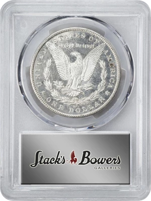 image for: 1880-CC Morgan Silver Dollar. VAM-6. Top 100 Variety. 8/Low 7. MS-65 DMPL (PCGS).