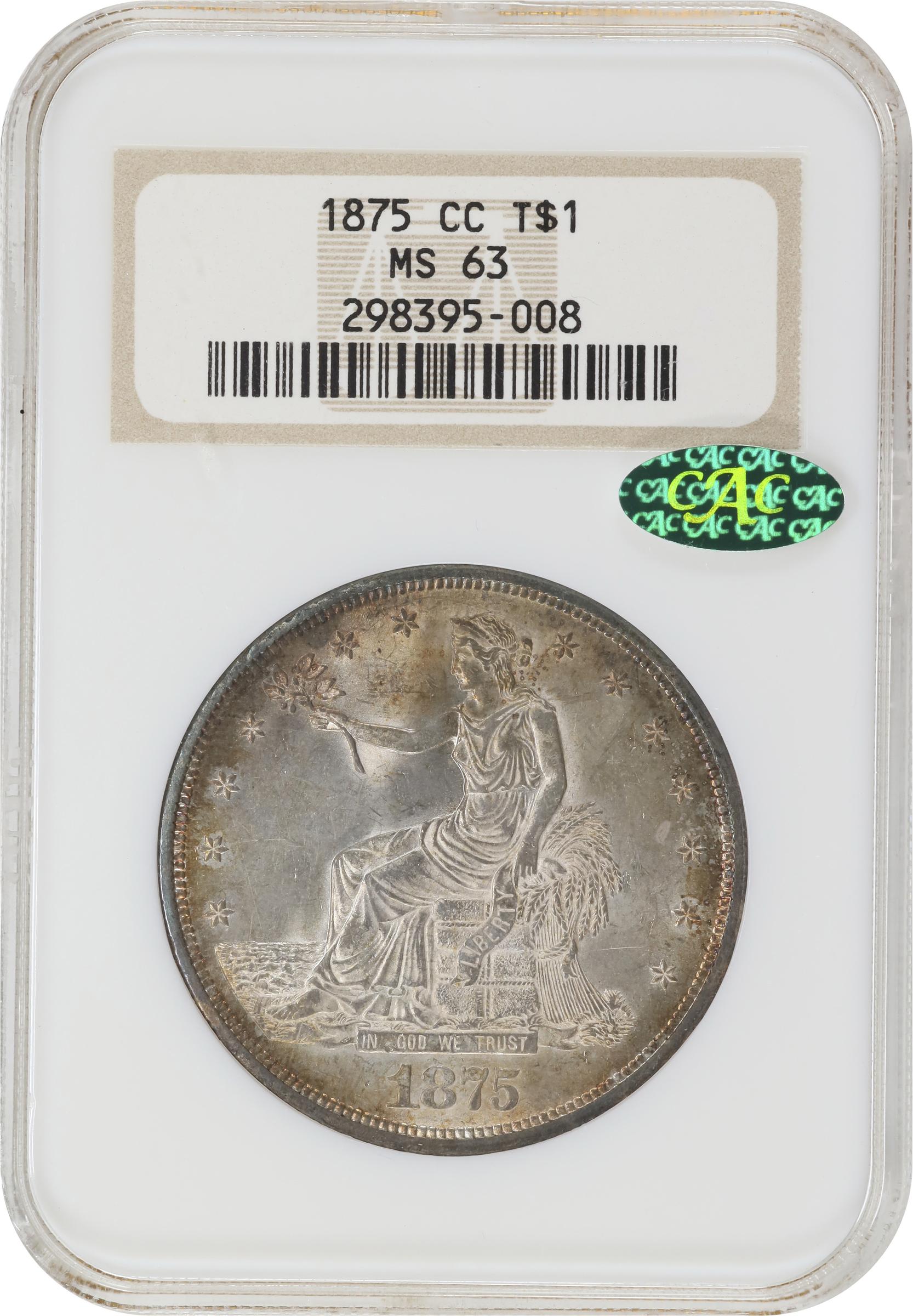 1875 CC Trade Dollar MS Values | Greysheet