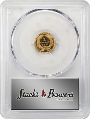 image for: 1881 Gold Dollar. Date Right. JD-1. Rarity-5+. Proof-66 Deep Cameo (PCGS).
