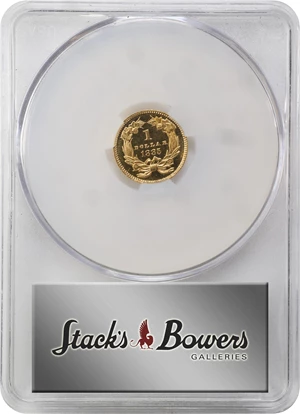 image for: 1885 Gold Dollar. JD-1. Rarity-4. Proof-65 Cameo (CACG).