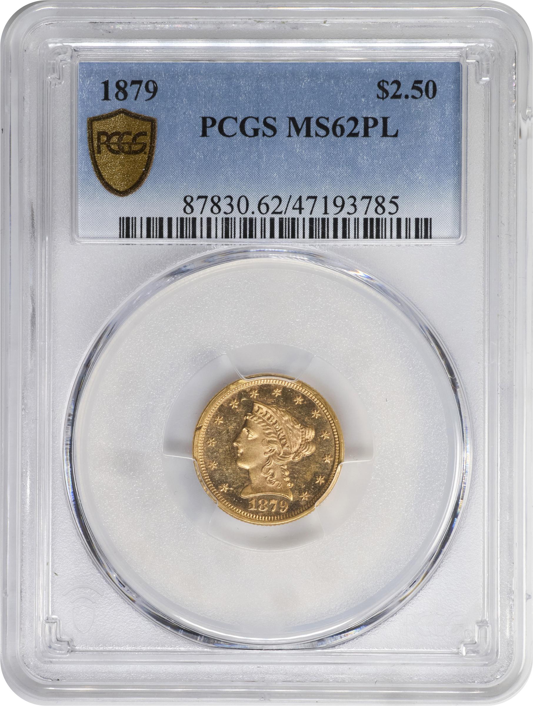 image for: 1879 Liberty Head Quarter Eagle. MS-62 PL (PCGS).