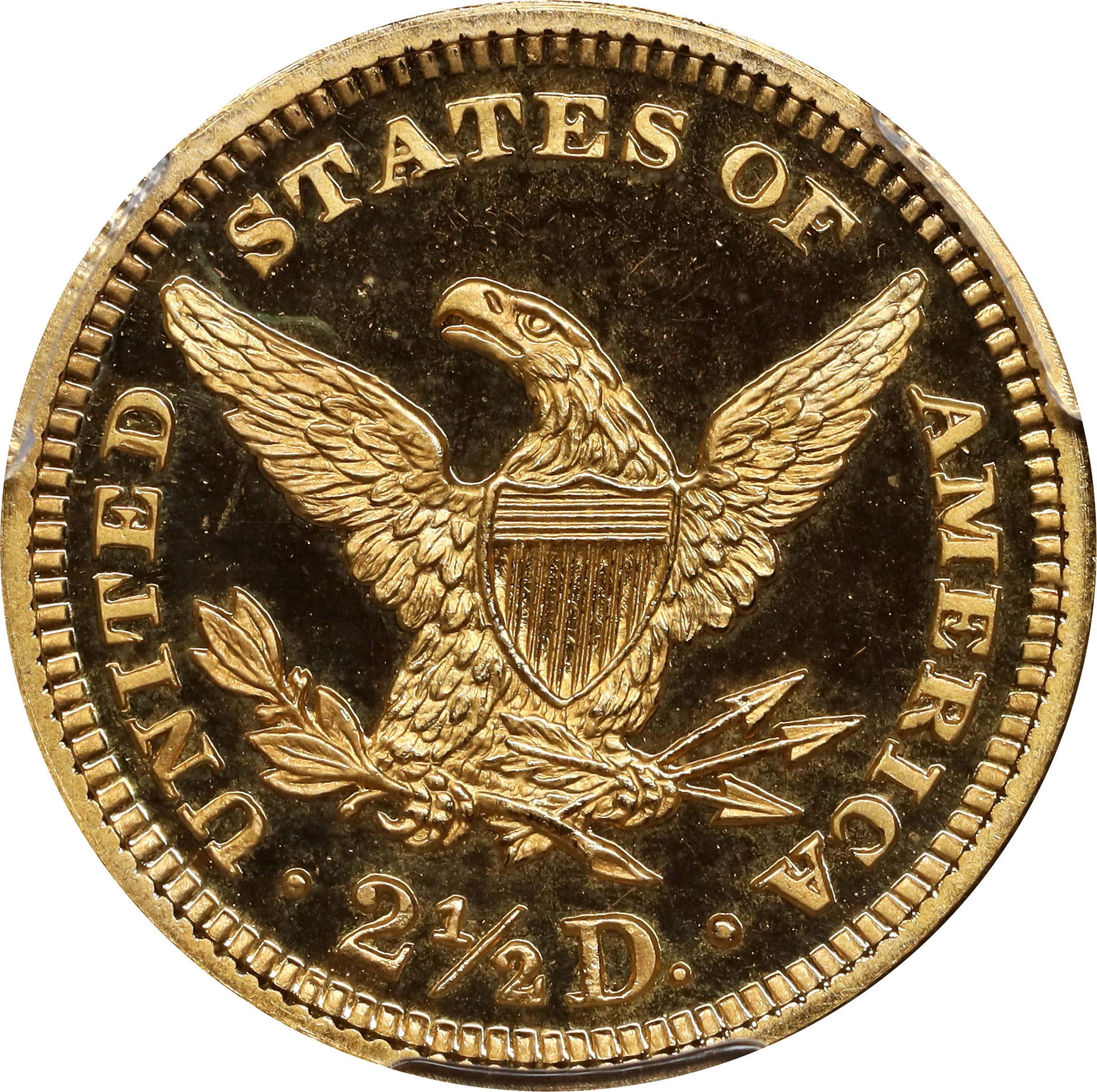 image for: 1901 Liberty Head Quarter Eagle. JD-1. Rarity-4-. Proof. Unc Details--Altered Surfaces (PCGS).