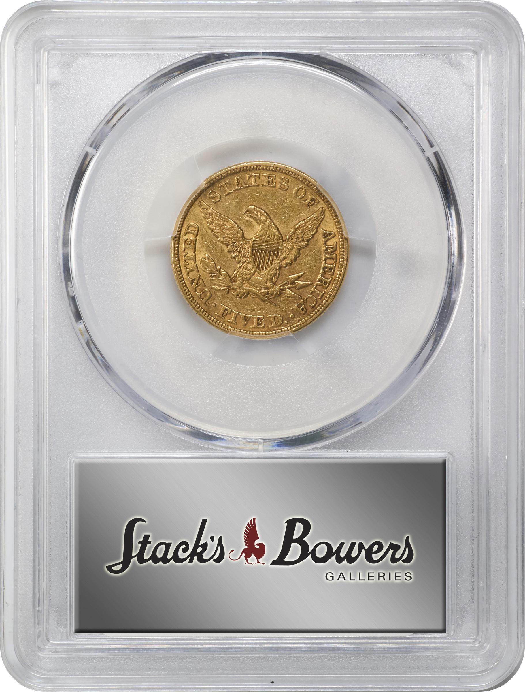 image for: 1859 Liberty Head Half Eagle. AU-53 (PCGS). CAC.