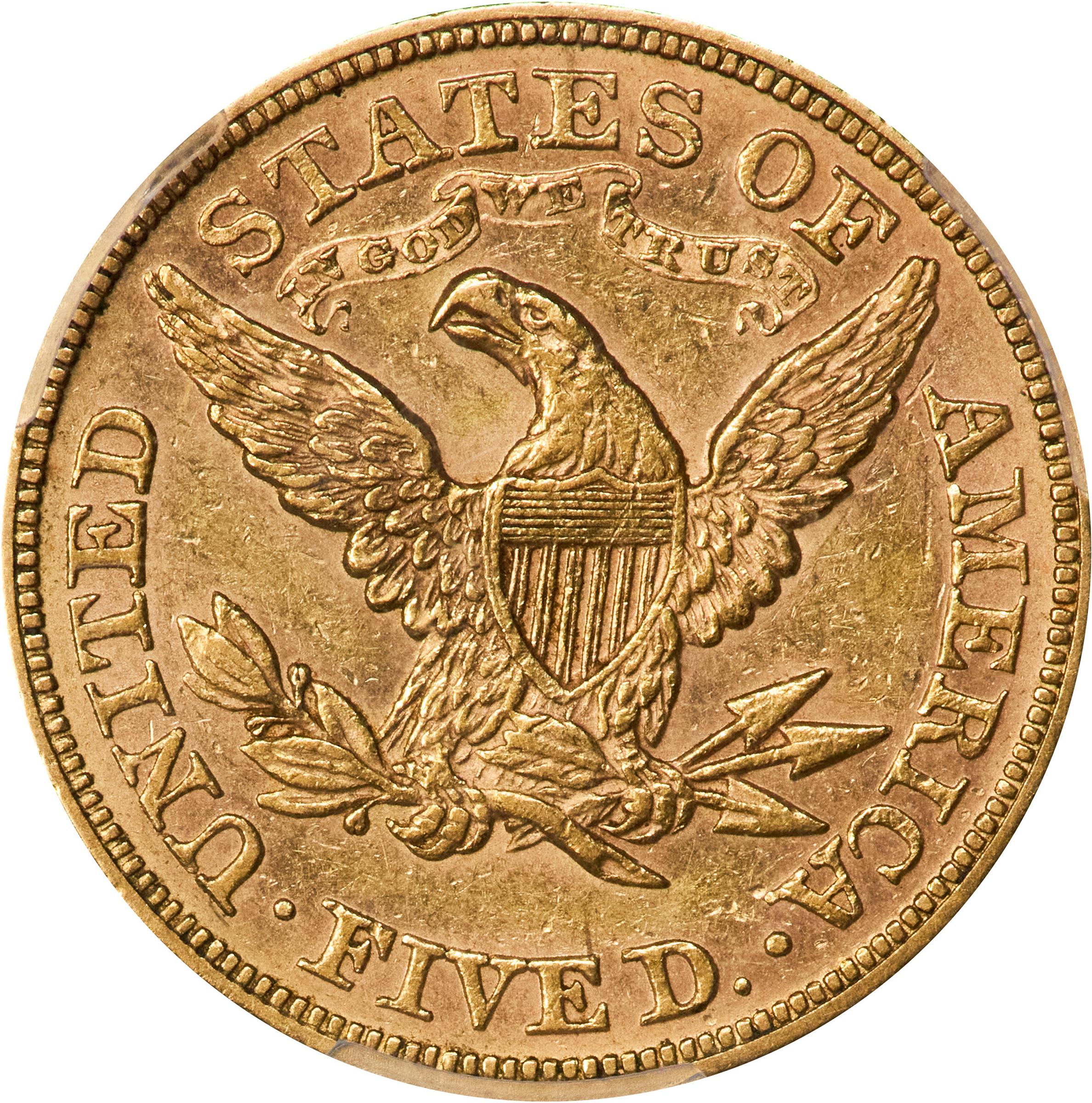image for: 1871 Liberty Head Half Eagle. AU-58 (PCGS). CAC.