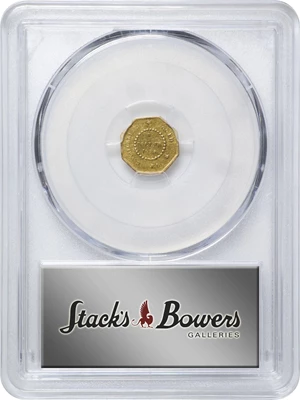 image for: 1854-FD Octagonal $1. BG-509. Rarity-6. Liberty Head. AU-50 (PCGS).