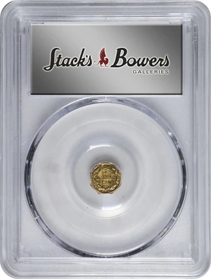 image for: 1872 Octagonal 25 Cents. BG-723, Musante GW-817, Baker-503A. Rarity-6-. Washington Head. MS-62 (PCGS).