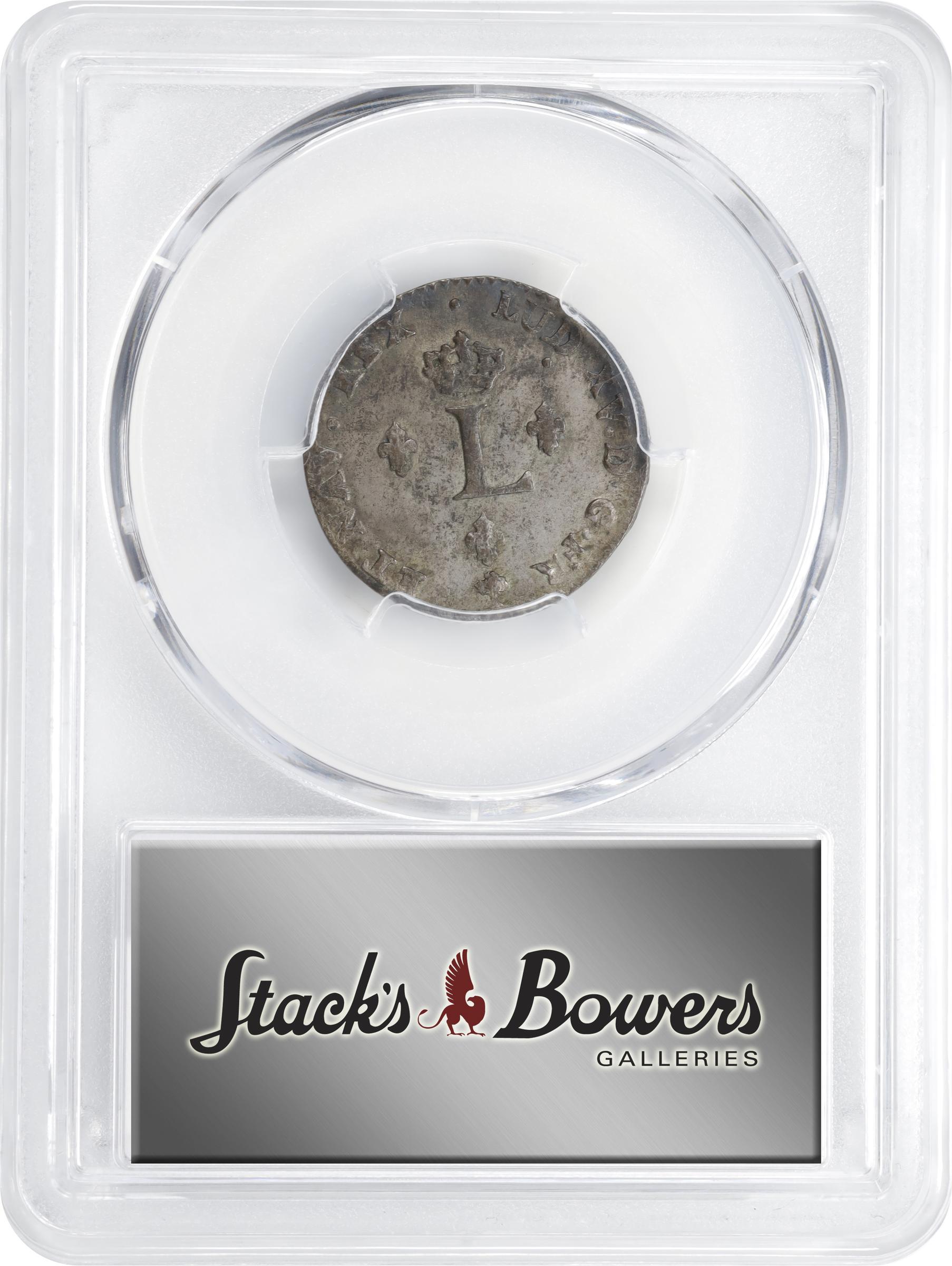 image for: 1764-A Sou Marque. Paris Mint. Vlack-48a. Rarity-1. Second Semester. AU Details--Cleaned (PCGS).