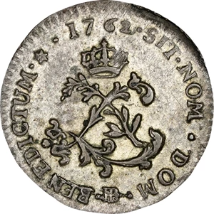 image for: 1762-BB Sou Marque. Strasbourg Mint. Vlack-276a. Rarity-2. Stop After ET. AU-55 (PCGS).