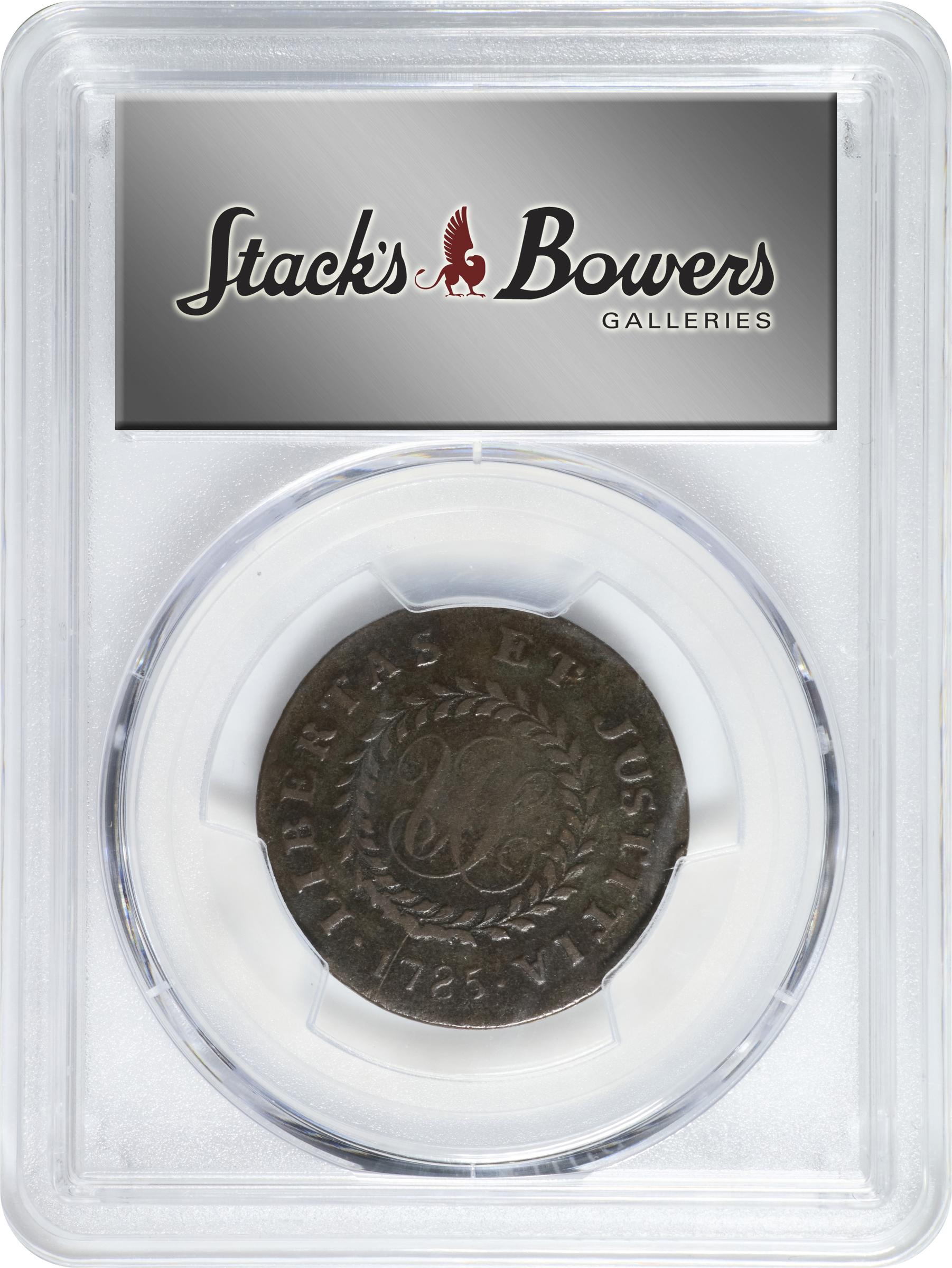 image for: 1785 Nova Constellatio Copper. Crosby 1-B, W-1880. Rarity-4. CONSTELATIO, Blunt Rays. VF-30 (PCGS).