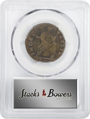 image for: 1785 Connecticut Copper. Miller 7.1-D, W-2440. Rarity-4+. Bust Left. Fine-12 (PCGS).