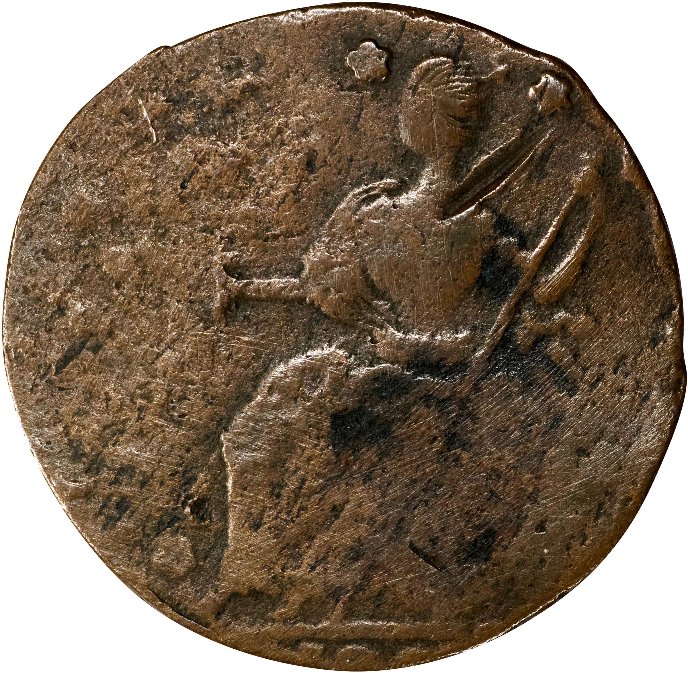 image for: 1788 Connecticut Copper. Miller 13-A.1, W-4535. Rarity-4+. Mailed Bust Left, CONNLC. Fine, Weak Strike.