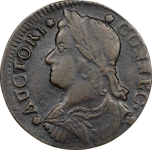 image for: 1788 Connecticut Copper. Miller 15.1-L.1, W-4585. Rarity-4. Draped Bust Left. VF-35 (PCGS).