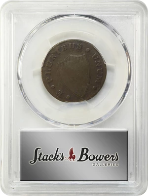 image for: 1786 New Jersey Copper. Maris 17-K, W-4865. Rarity-3. Straight Plow Beam, Chess Knight. VF-20 (PCGS).