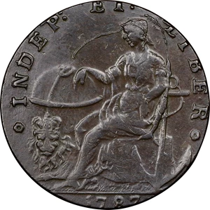 image for: 1787 Auctori Plebis Token. W-8770. Rarity-3. AU-55 (PCGS).