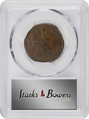 image for: 1783 Washington Georgivs Triumpho Token. Musante GW-54, Baker-7, W-10100. AU-50 (PCGS).