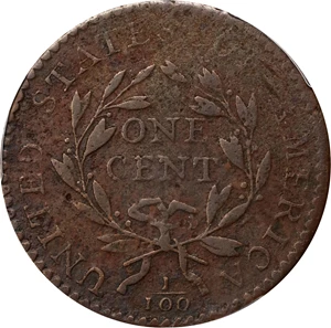 image for: 1794 Liberty Cap Cent. S-43, B-32. Rarity-2. Head of 1794, Short Bust. VF Details--Environmental Damage (PCGS).