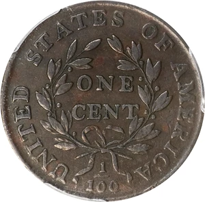 image for: 1798 Draped Bust Cent. S-170, B-29. Rarity-3. Style II Hair. VF-25 (PCGS).