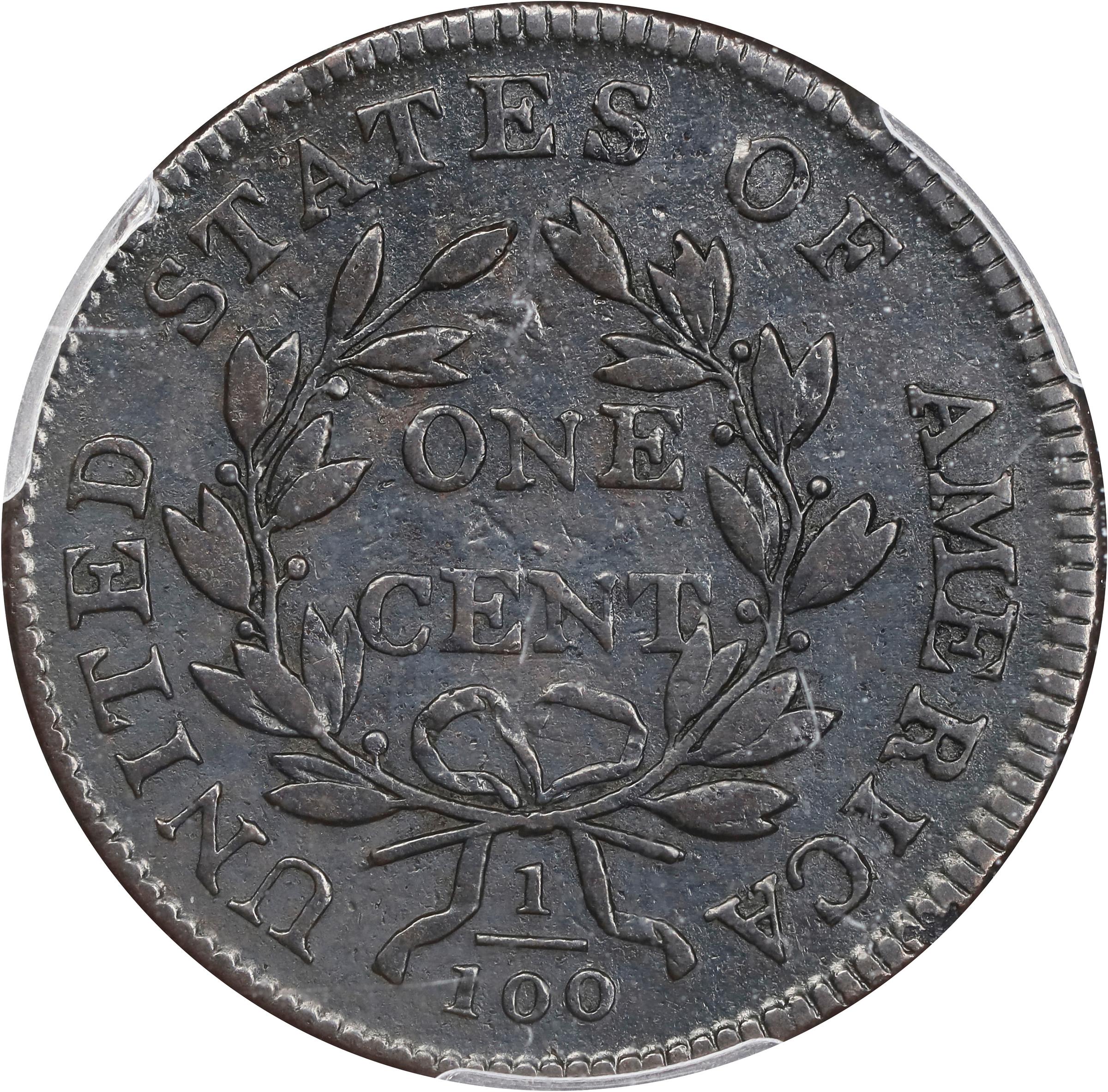 image for: 1807 Draped Bust Cent. S-271, B-1. Rarity-1. Comet. VF Details--Surfaces Smoothed (PCGS).