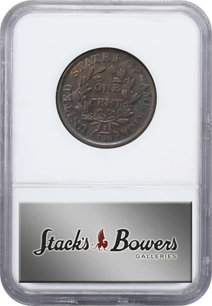 image for: 1807/6 Draped Bust Cent. S-273, B-3. Rarity-1. Large 7, Pointed 1. VF-30 BN (NGC).
