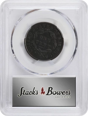 image for: 1835 Matron Head Cent. N-1. Rarity-1. Large 8 and Stars. VF Details--Environmental Damage (PCGS).