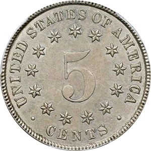 image for: 1883/2 Shield Nickel. FS-303. AU-53 (PCGS).