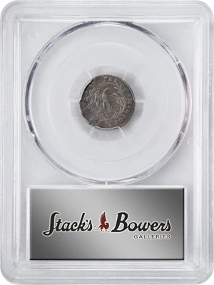 image for: 1797 Draped Bust Half Dime. LM-4, V-1. Rarity-6. 13 Stars. Fine Details--Bent (PCGS).