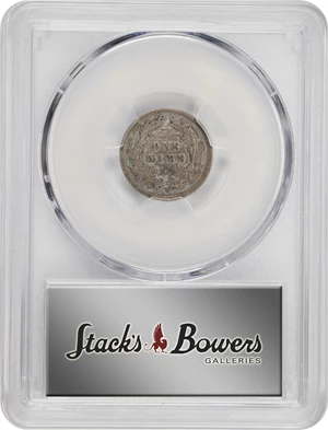 image for: 1863 Liberty Seated Dime. VF Details--Cleaned (PCGS).