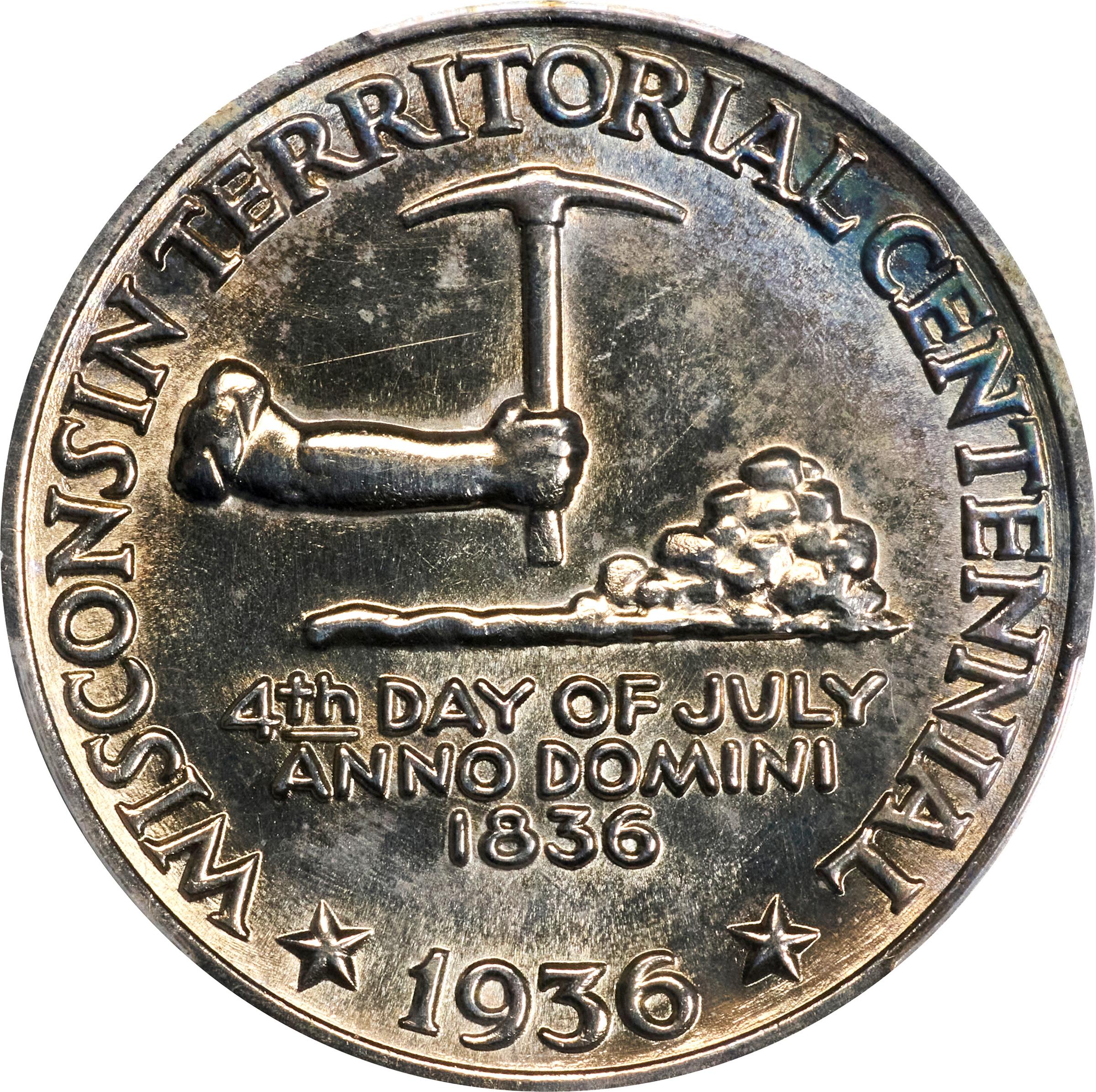 1936 50c Wisconsin VF30 thumbnail 9