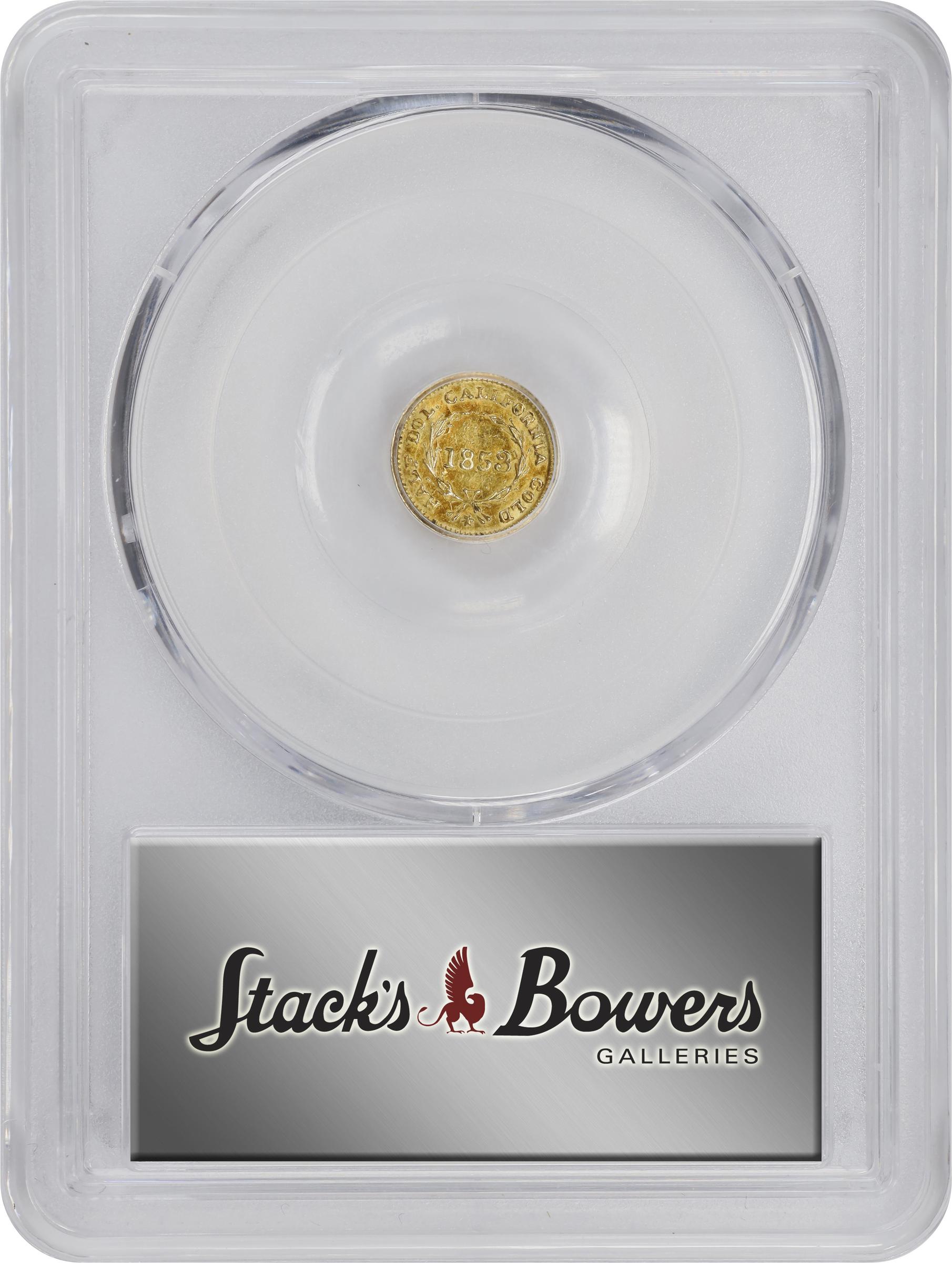 image for: 1853 Round 50 Cents. BG-428. Rarity-3. Liberty Head. MS-61 (PCGS).