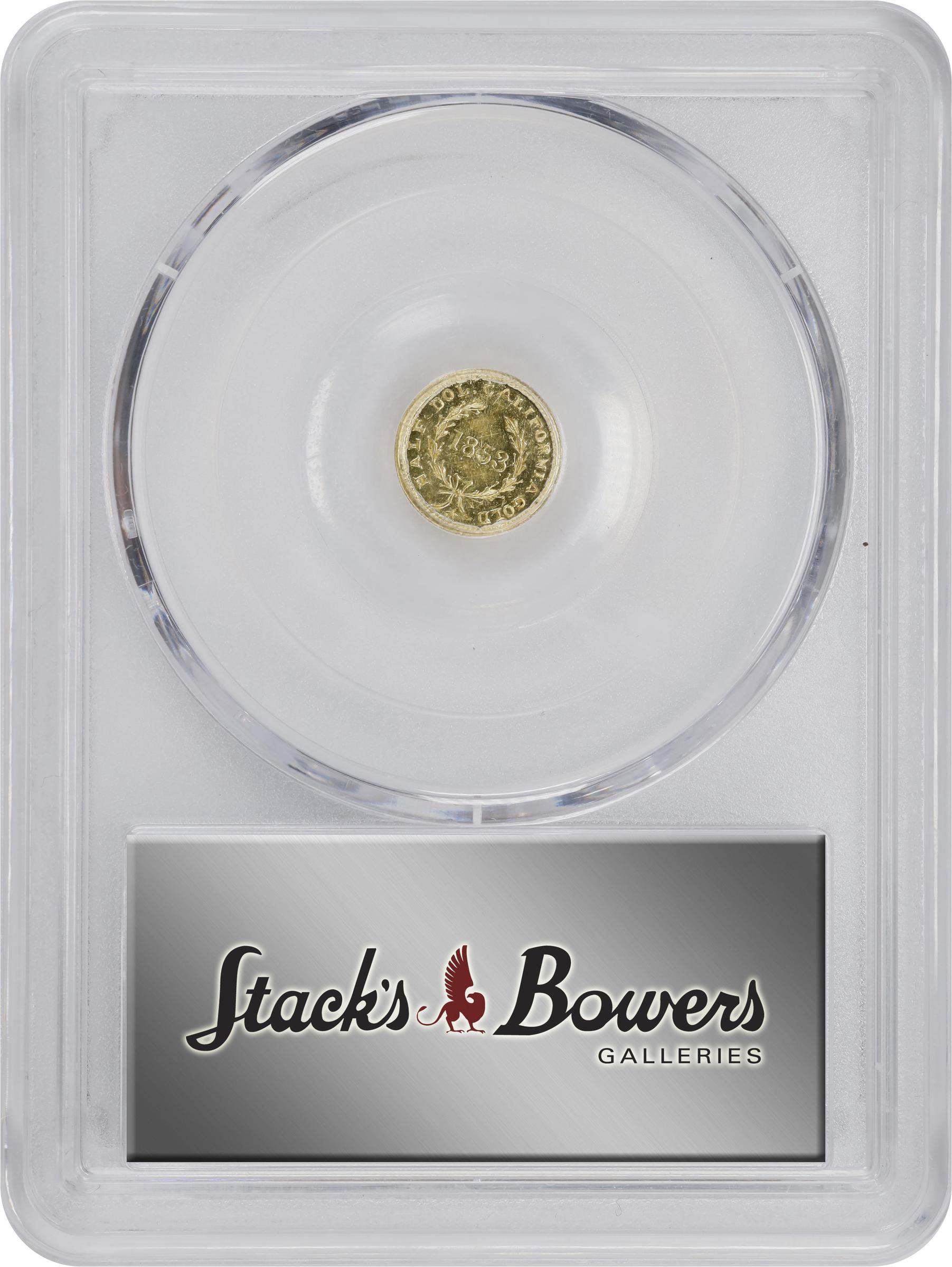 image for: 1853 Round 50 Cents. BG-429. Rarity-4-. Liberty Head. MS-62 (PCGS).