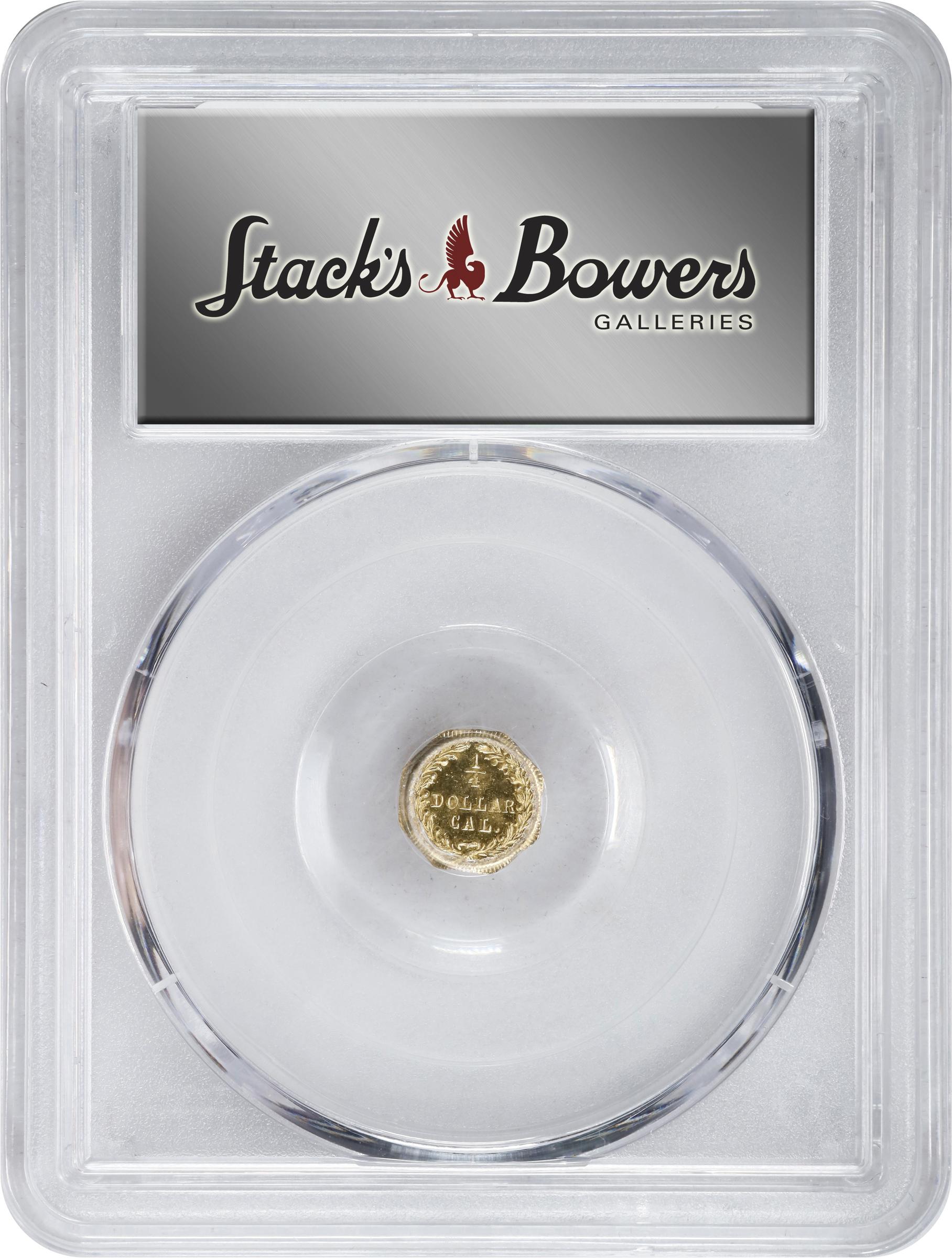 image for: 1872/1 Octagonal 25 Cents. BG-790. Rarity-3. Indian Head. Unc Details--Planchet Flaw (PCGS).