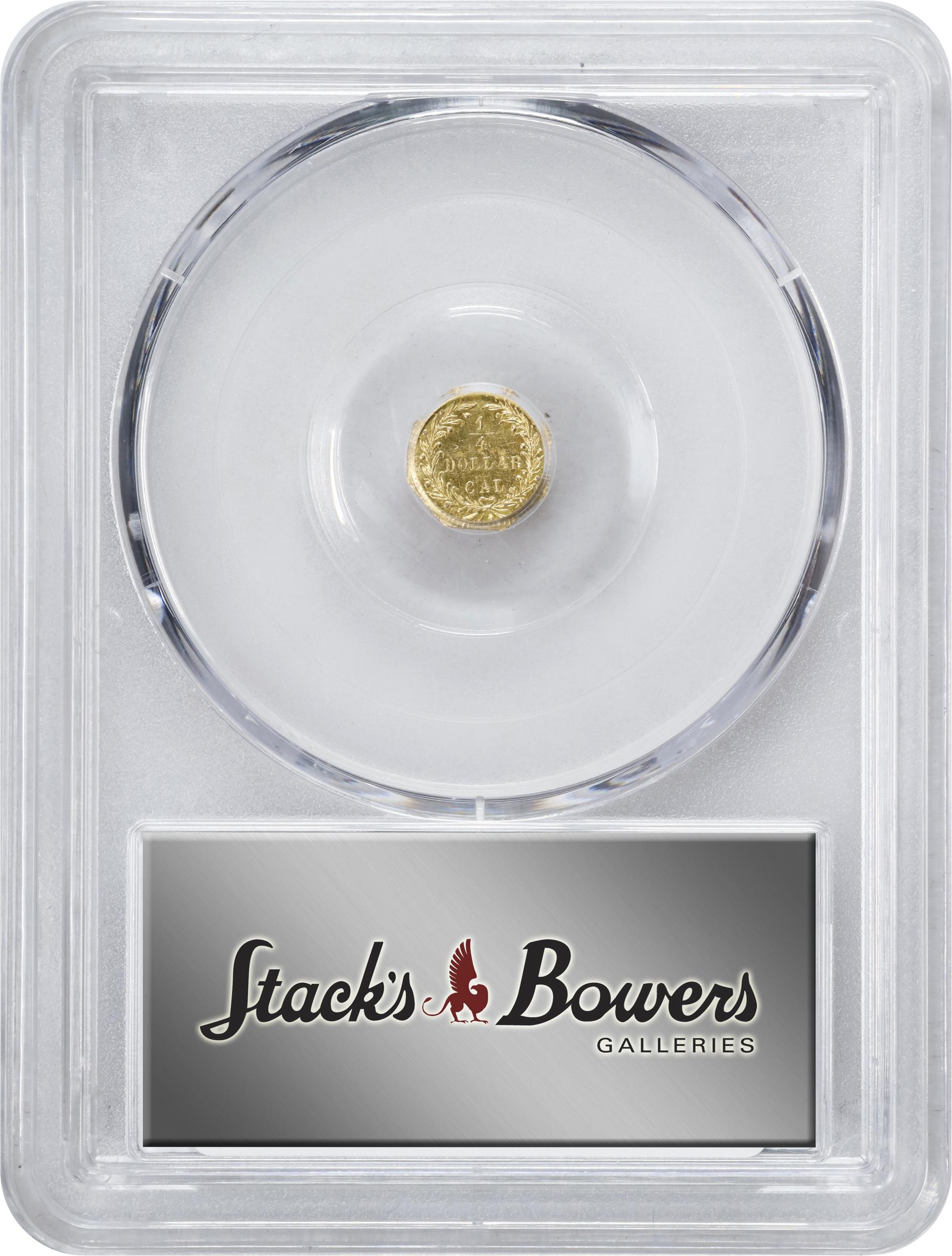 image for: 1875 Octagonal 25 Cents. BG-796. Rarity-5. Indian Head. MS-64 (PCGS).