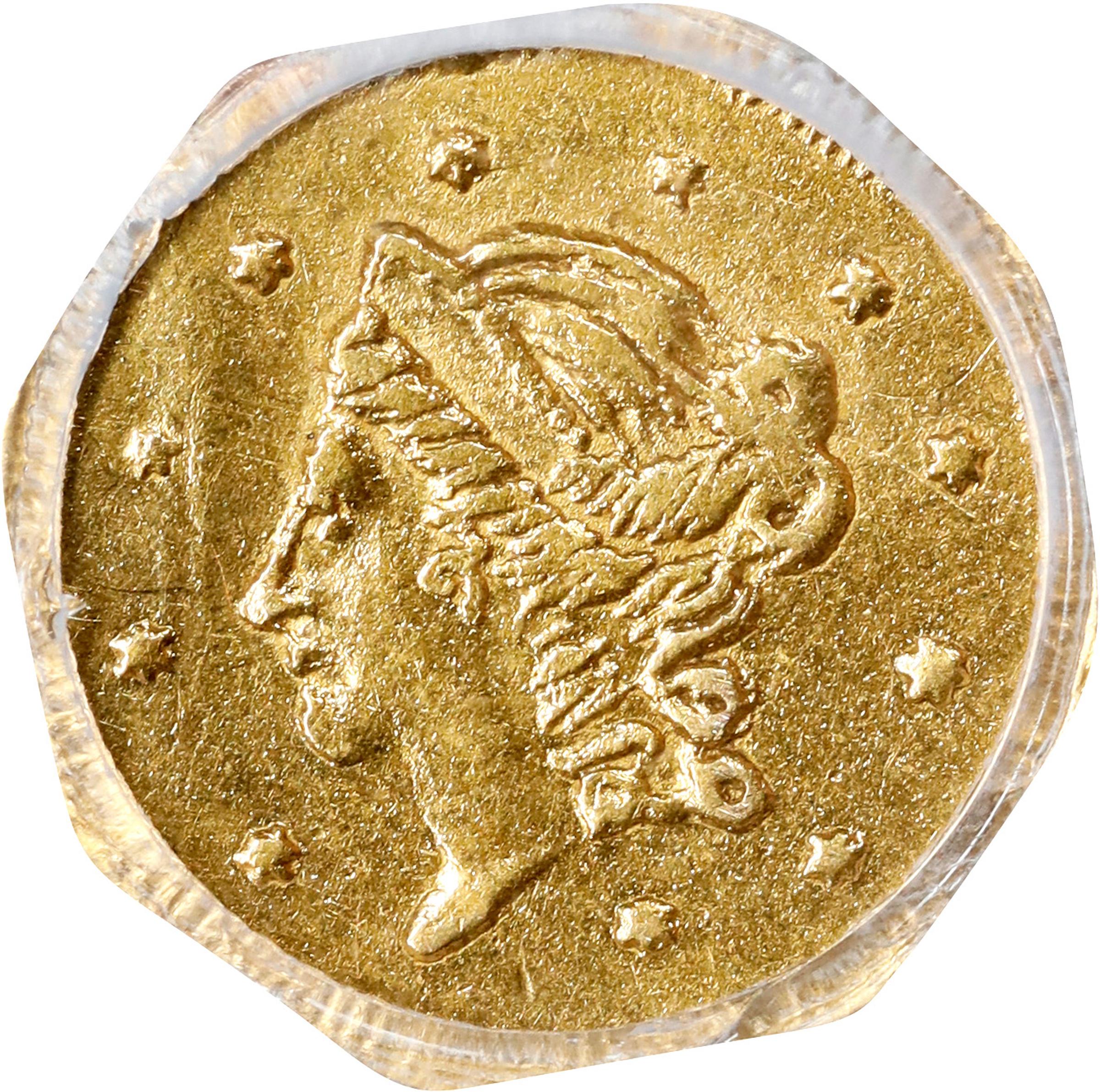 image for: 1871 Octagonal 50 Cents. BG-910. Rarity-5+. Liberty Head. Unc Details--Altered Surfaces (PCGS).