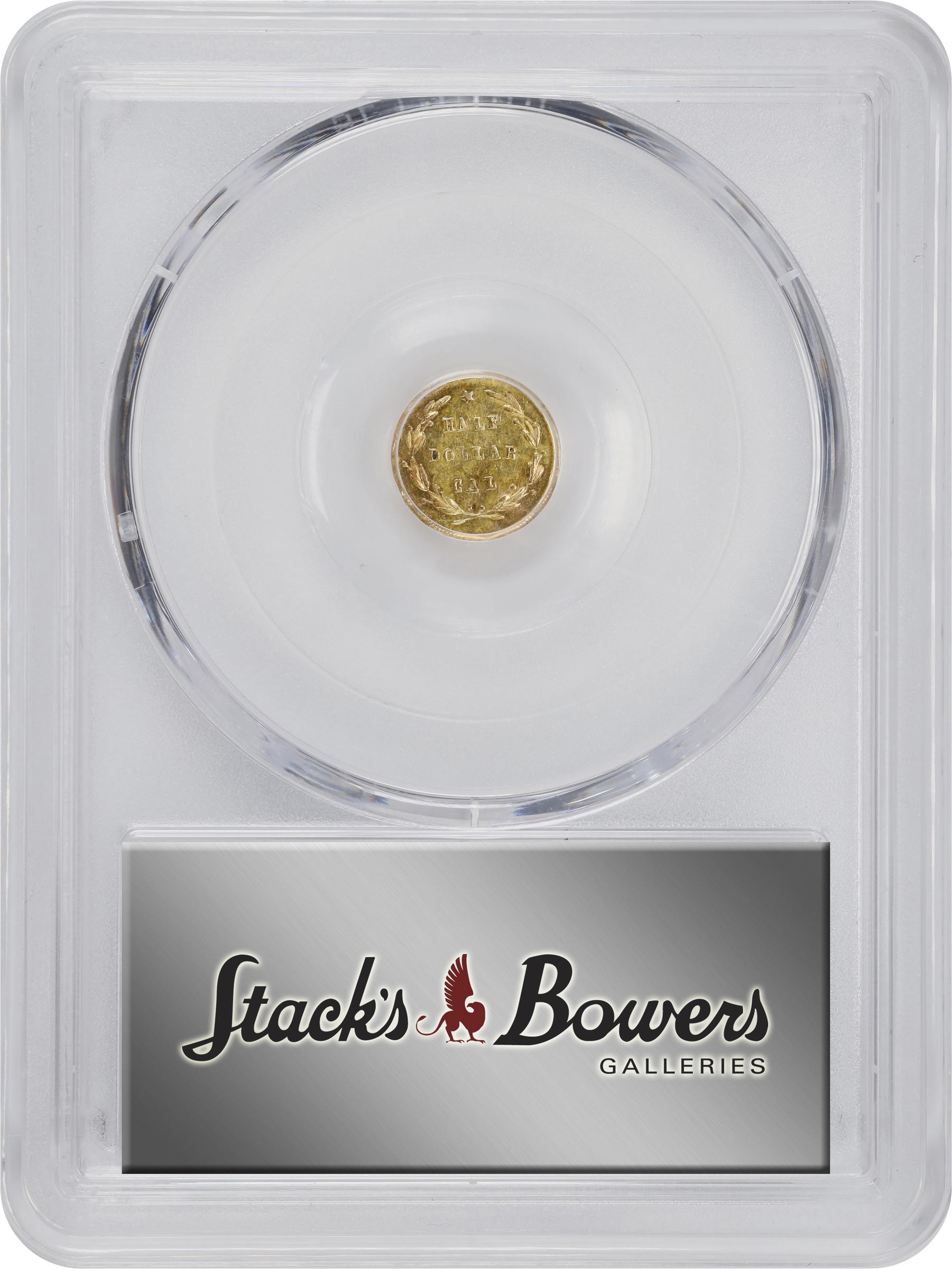 image for: 1871-G Round 50 Cents. BG-1025. Rarity-5. Liberty Head. Unc Details--Scratch (PCGS).