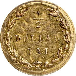 image for: 1875 Round 50 Cents. BG-1037. Rarity-4. Indian Head. MS-61 (PCGS).