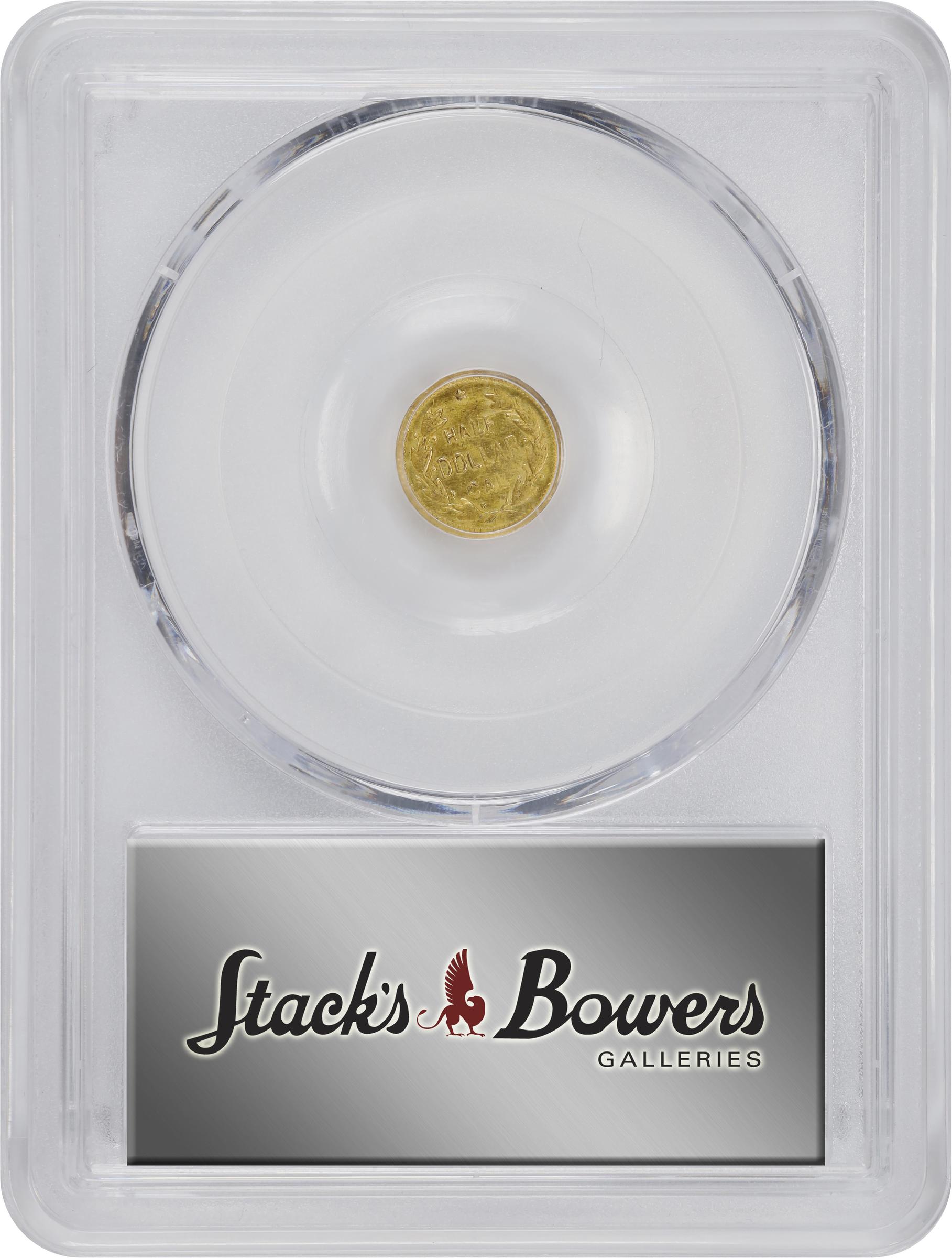 image for: 1871-H Round 50 Cents. BG-1045. Rarity-5. Liberty Head. Unc Details--Cleaned (PCGS).