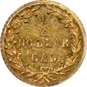 image for: 1875 Round 50 Cents. BG-1057. Rarity-5+. Indian Head. MS-62 (PCGS).