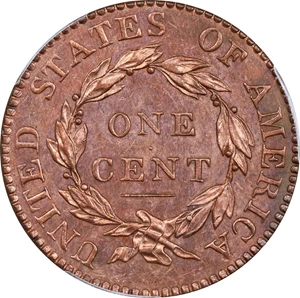 image for: 1818 Matron Head Cent. N-7. Rarity-1. Unc Details--Cleaned (PCGS).