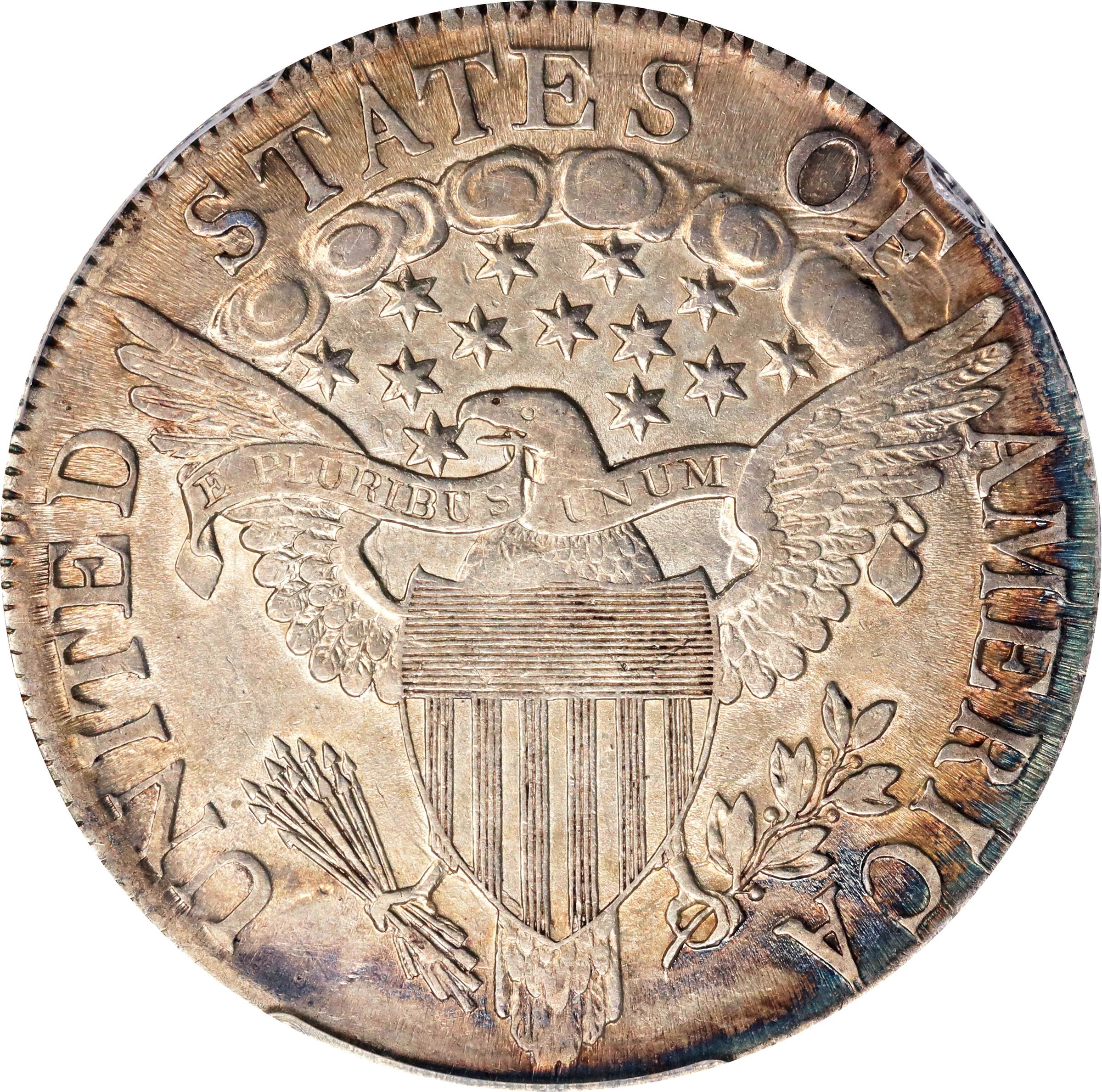 image for: 1807 Draped Bust Half Dollar. O-102, T-8. Rarity-2. AU Details--Cleaned (PCGS).